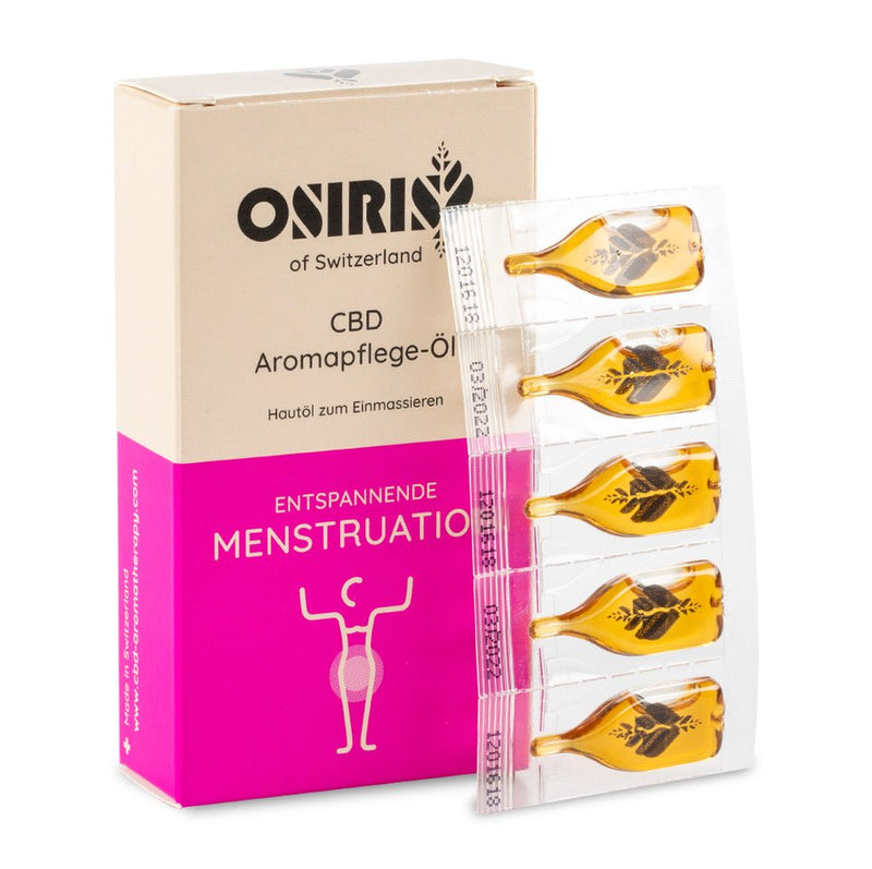 osiris- bio cbd aromapflege-öl für entspannende menstruation