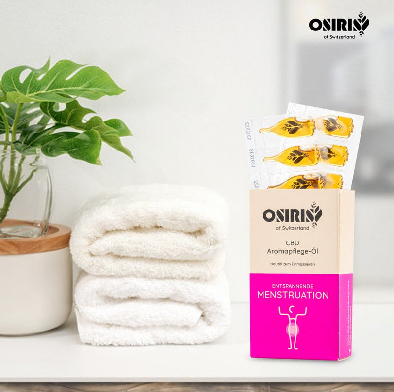 osiris- bio cbd aromapflege-öl für entspannende menstruation