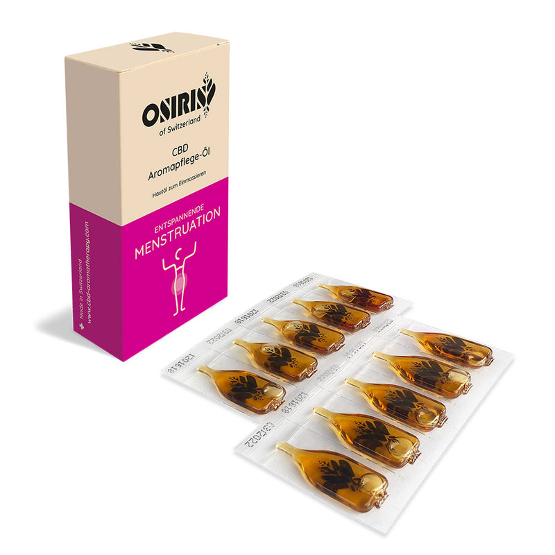 osiris- bio cbd aromapflege-öl für entspannende menstruation